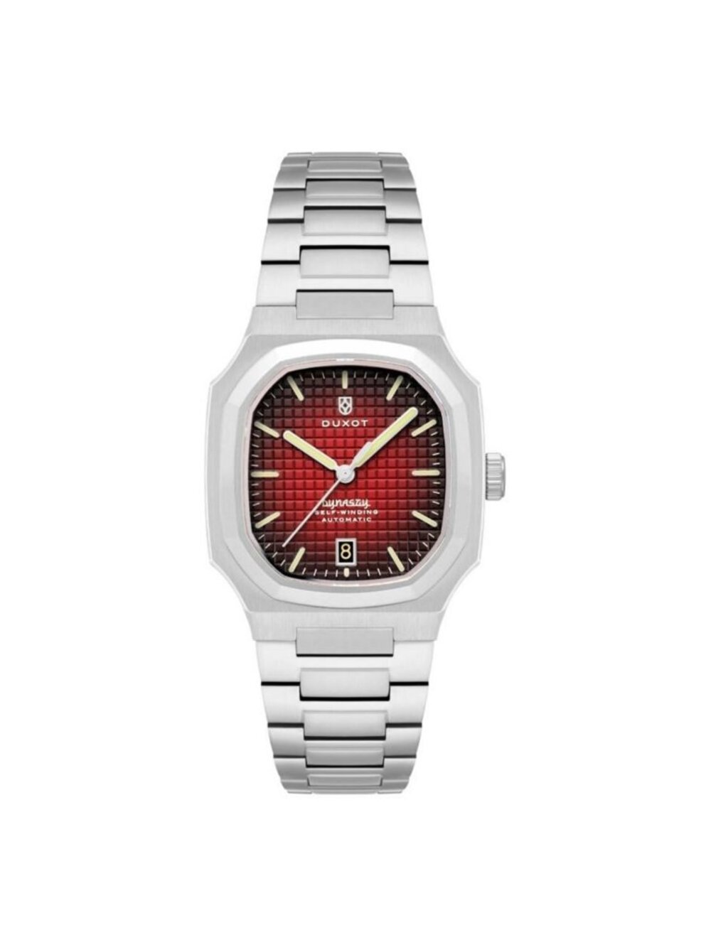 NWT Duxot Colmar Automatic Red Dial Men's Watch